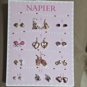 Napier Gold and Pink Earring Collection